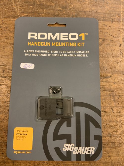 Montage CZ 75 Sig Sauer Romeo 1