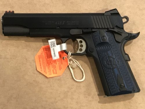 pistolet de cat. B1 COLT 1911 COMPETITION BLUE Cal. 45 ACP