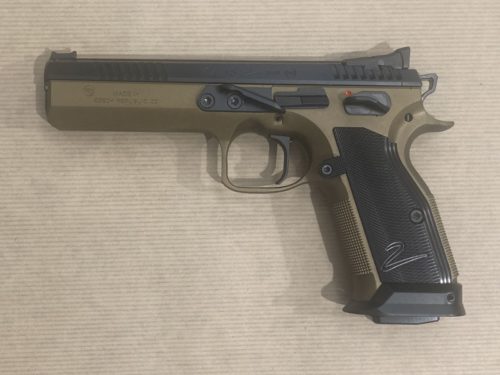 pistolet CZ Tactical Sport TS 2 Deep Bronze calibre 9 para