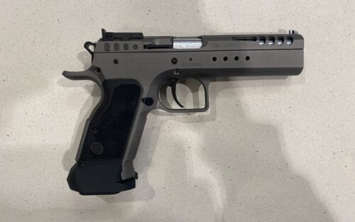 Pistolet Tanfoglio LIMITED CUSTOM Tungsten cal. 9x19 mm SA Optic Ready