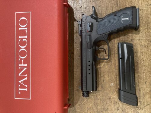 pistolet TANFOGLIO TACTICAL PRO Black Optic ready calibre 9 para