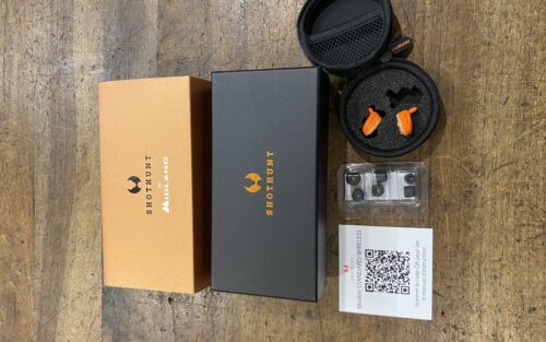 PAIRE D'ECOUTEUR ELETRONIQUE ANTI BRUIT AVEC AMPLIFICATION SHOTHUNT WIRELESS