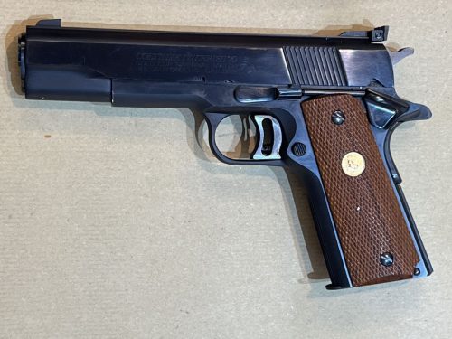 pistolet COLT Gold Cup National Match série 70 calibre 45 ACP bronzé